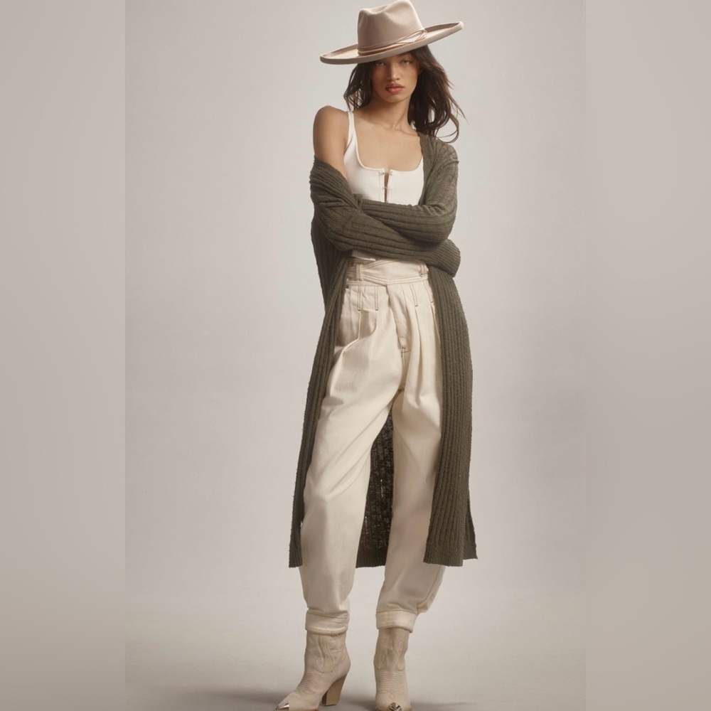 NWOT Anthropologie Pilcro Oversized Gauzy Duster Cardigan Sweater